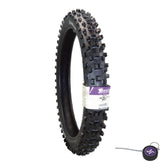 Hoosier Racing Tire 80/100-21 MX30F Dirt Bike Front Tube Type Tire Ideal for 125, 250, 450cc Bikes with Hoosier Keychain